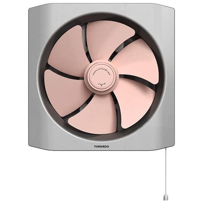 TORNADO Kitchen Ventilating Fan 25 cm, Rose x Grey TVH-25RG