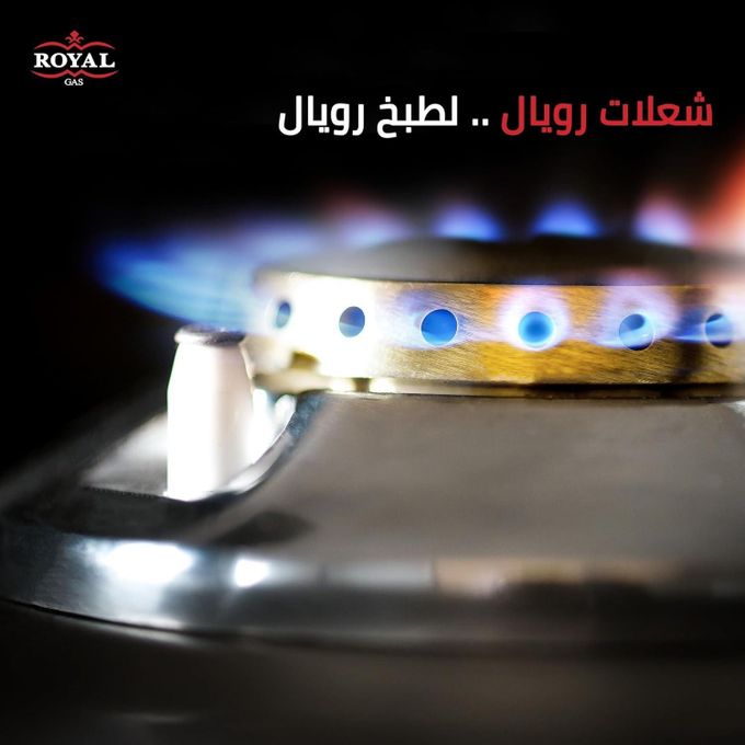 Royal موقد غاز بمروحة كريستال 60 Cast، كارنيتين-L