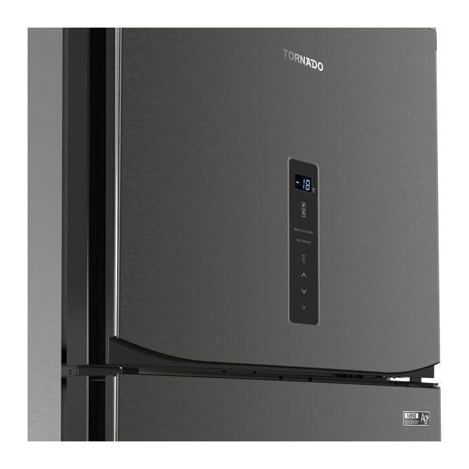 TORNADO Digital No-Frost Refrigerator 450 Liters Dark Stainless Steel RF-580AT-DST