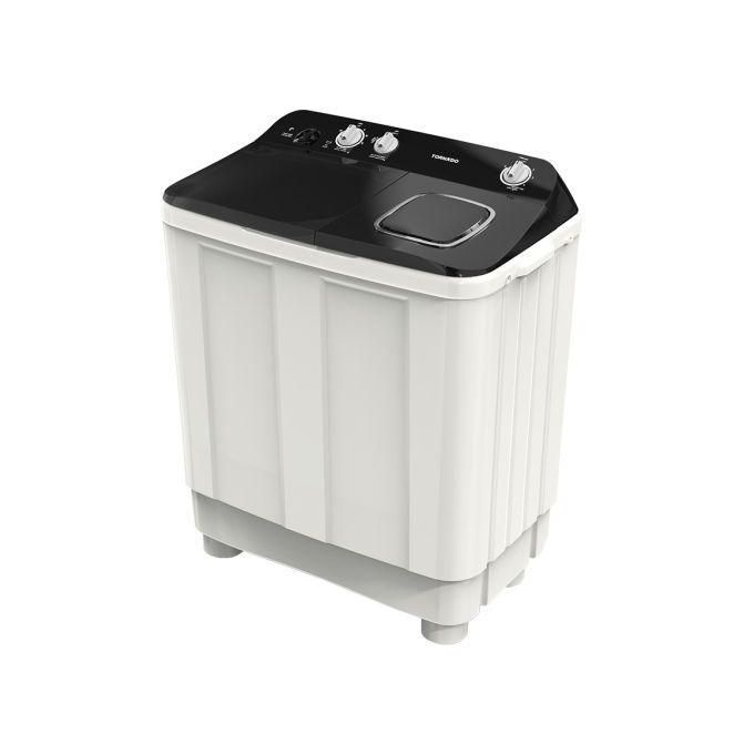 TORNADO  Washing Machine Half Auto Capacity 12 Kg 1200 RPM Pump Lint filter, Anti-Shock Body, Anti-Rat Baseplate White x Black TMH-HS12CP(WK)