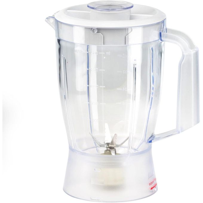 IDO Plastic Blender with Grinder & Chopper Mill, 600 Watt - BLCH600-WH - White