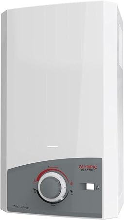 Olympic vicki gas heater 10l white digital smoke - White