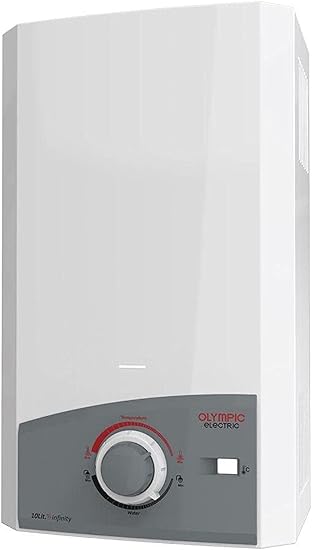 Olympic vicki gas heater 10l white digital smoke - White