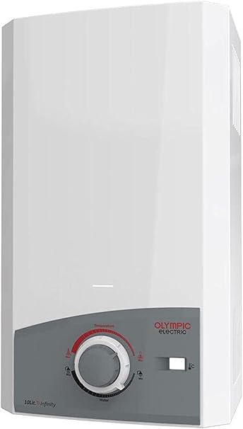 Olympic vicki gas heater 10l white digital smoke - White