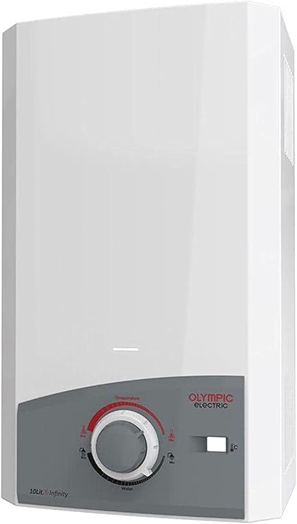 Olympic vicki gas heater 10l white digital smoke - White