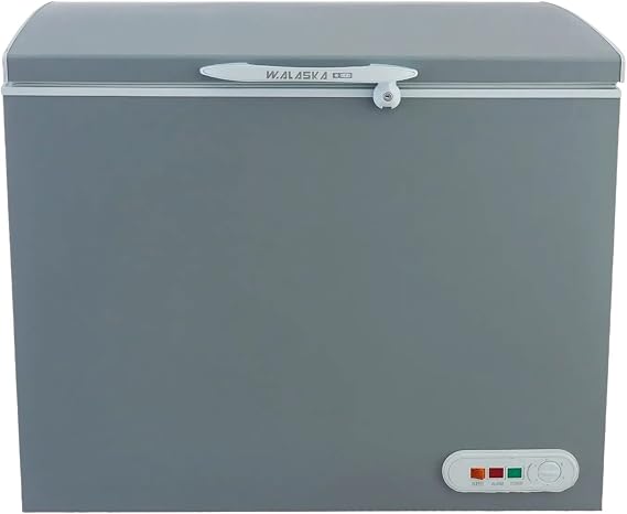 W.Alaska Chest Deep Freezer, 270 Liters, Silver - CH270