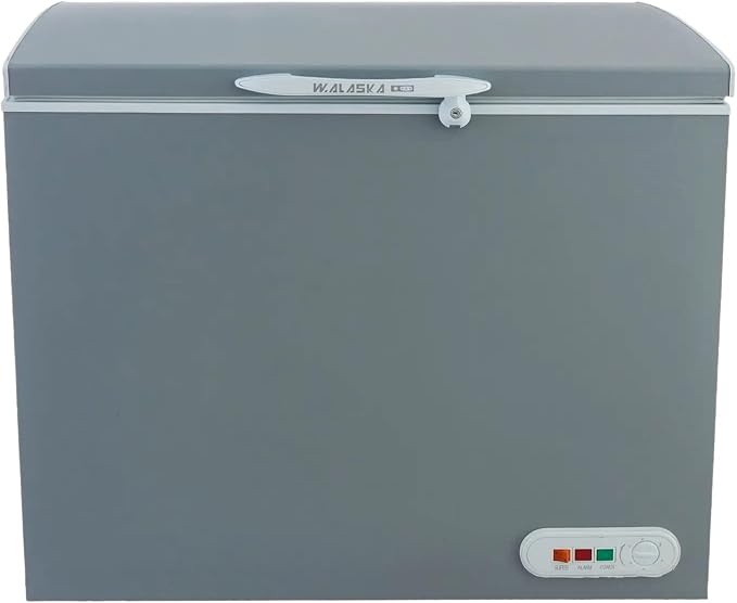 W.Alaska Chest Deep Freezer, 270 Liters, Silver - CH270