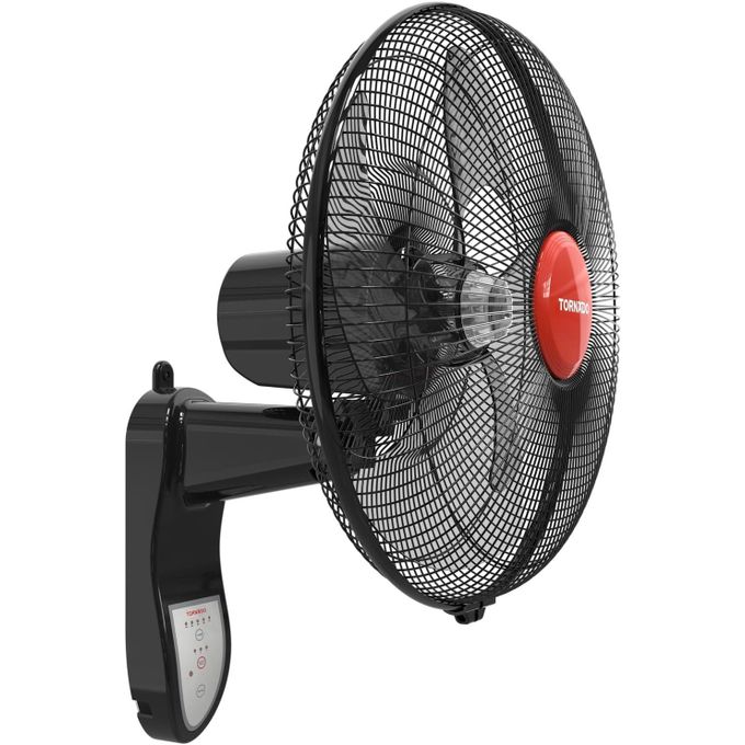 TORNADO Wall Fan 16 Inch 4 Blades Remote Black EPS-16R