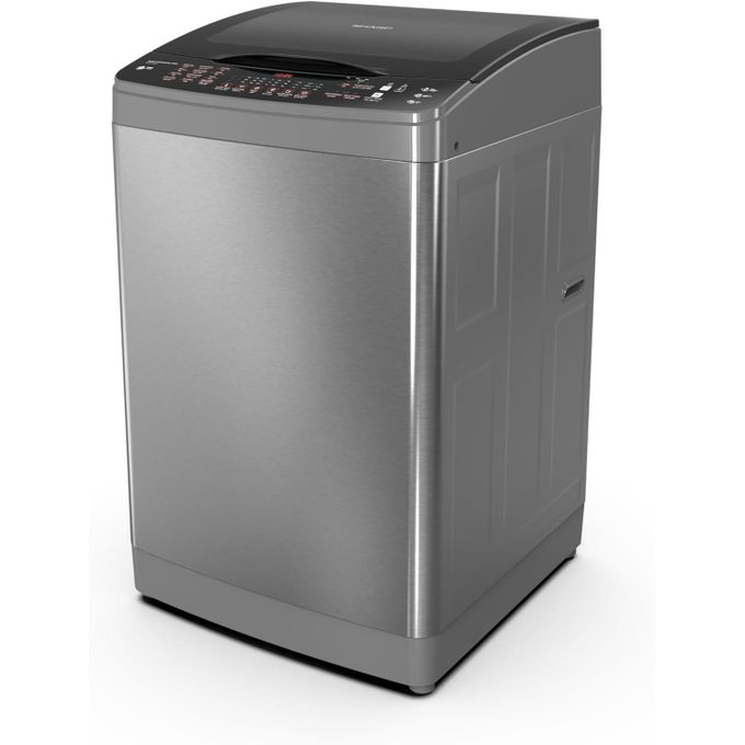 Sharp غسالة 15 كجم مع مضخة ومحرك عاكس دفع مباشر، لون غير قابل للصدأ، ES-TD15GSSP، تحميل علوي، متعددة الألوان