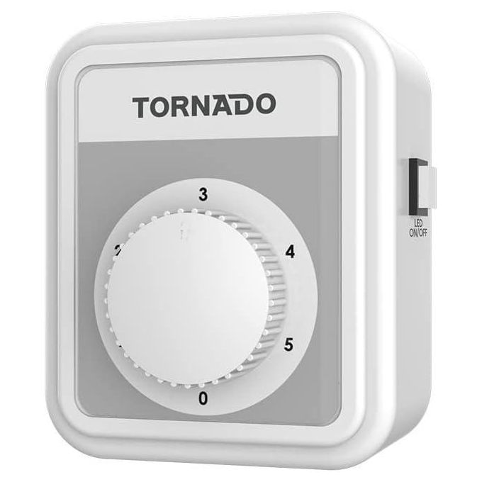 TORNADO مروحة سقف LED بطول 56 بوصة بثلاث شفرات باللون الأبيض TCF56L