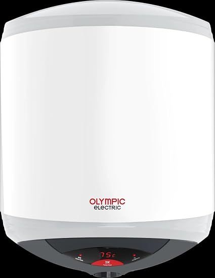 Olympic Electric Hero Electric Water Heater, 30 Liters - White/Grey