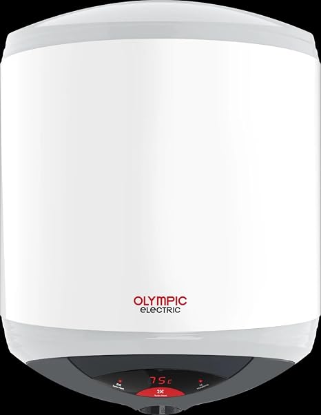 Olympic Electric Hero Electric Water Heater, 30 Liters - White/Grey