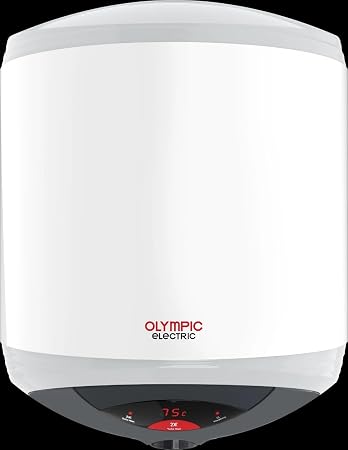 Olympic Electric Hero Electric Water Heater, 30 Liters - White/Grey