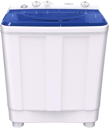 Tornado Half Automatic Washing Machine, 10 KG, TWH-Z10DNE-WB - White Blue