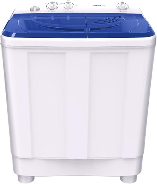 Tornado Half Automatic Washing Machine, 10 KG, TWH-Z10DNE-WB - White Blue