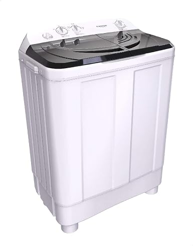 Tornado Half Automatic Washing Machine, 12 KG, TWH-Z12DNE-W(BK) - White Black