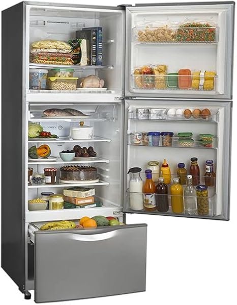 TOSHIBA Refrigerator GR-EFV45C(SL) , 351 Liter 3 Doors No Frost - Silver