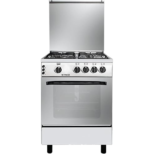 Tecnogas Rostic Gas Cooker, 4 Burners, Silver, 60 cm - 2450/9