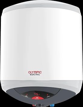 Olympic Electric Hero Electric Water Heater, 30 Liters - White/Grey