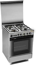 Tecnogas Rostic Gas Cooker, 4 Burners, Silver, 60 cm - 2450/9