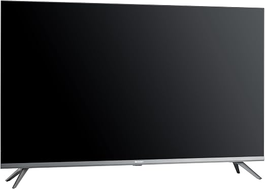 Sharp2KUHD Frameless Smart LED TV, 43 Inch, with Built-in Receiver, 2TC43FG6EX- Black