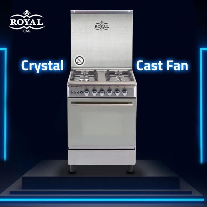 Royal موقد غاز بمروحة كريستال 60 Cast، كارنيتين-L