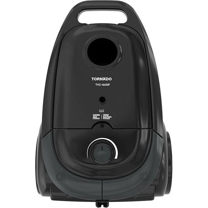TORNADO  vacuum cleaner 1600 watt, anti-bacteria filter, black tvc-160sp