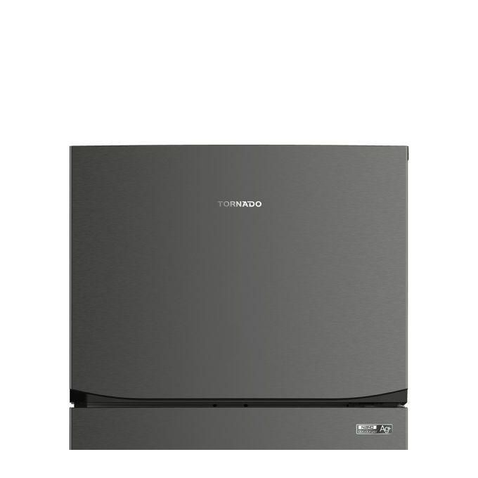 TORNADO Refrigerator 450 L No Frost, Ag+ Nano Deodorizer Filter, Hybrid Cooling System, Tropical, Dark Stainless (10 Years Full Free Warranty) RF-580T-DST