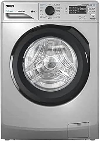 TC4 - ZWF7240SB5 غسالة ملابس زانوسي اوتوماتيك بيرلا ماكس 7 كيلو ديجيتال 1200 لفة بخار فضي باب اسود