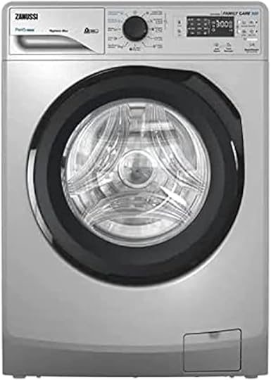 TC4 - ZWF7240SB5 غسالة ملابس زانوسي اوتوماتيك بيرلا ماكس 7 كيلو ديجيتال 1200 لفة بخار فضي باب اسود