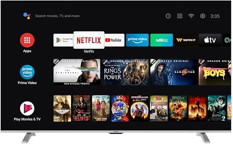 Tornado 65 Inch, 4K Smart Frameless LED TV, 65UA1400E - Black