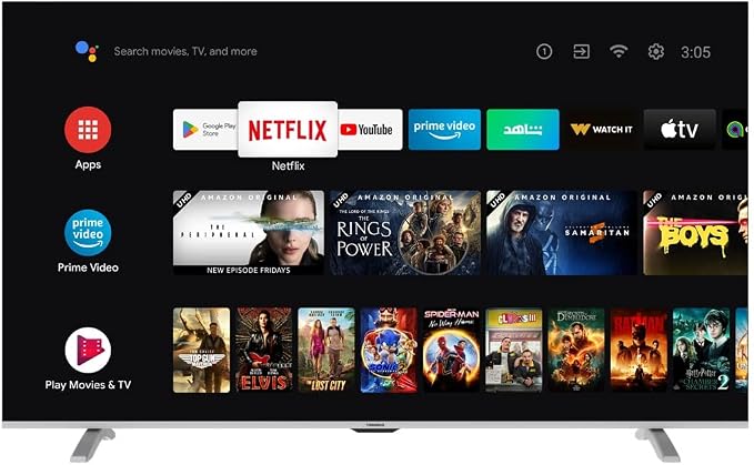 Tornado 65 Inch, 4K Smart Frameless DLED TV, 65UA1400E - Black