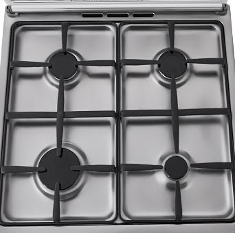 La Germania Gas Cooker, 4 Burners, Stainless Steel- 6C40GLA1X4AWW