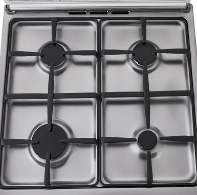 La Germania Gas Cooker, 4 Burners, Stainless Steel- 6C40GLA1X4AWW