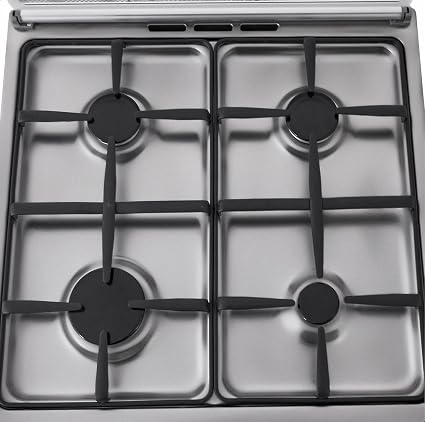 La Germania Gas Cooker, 4 Burners, Stainless Steel- 6C40GLA1X4AWW