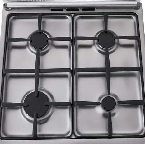 La Germania Gas Cooker, 4 Burners, Stainless Steel- 6C40GLA1X4AWW