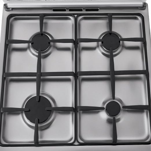 La Germania Gas Cooker, 4 Burners, Stainless Steel- 6C40GLA1X4AWW