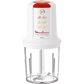Moulinex Chopper, 600ml, 360 Watt, White - DJ4021EG