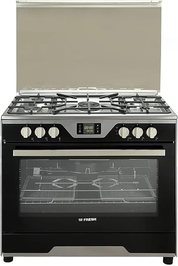 Fresh Modena Soft Gas Cooker 5 Burners, Stainless Steel- 11745