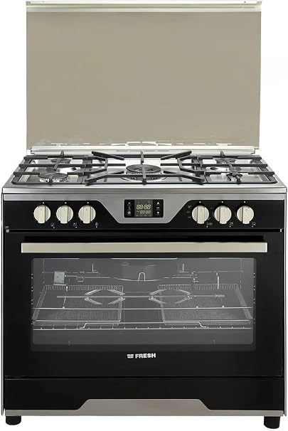 Fresh Modena Soft Gas Cooker 5 Burners, Stainless Steel- 11745