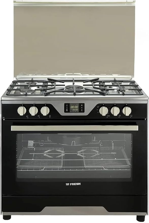 Fresh Modena Soft Gas Cooker 5 Burners, Stainless Steel- 11745