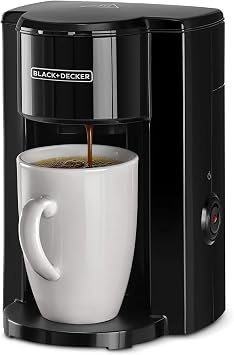 Black+Decker Coffee Machine with Coffee Mug, 350 Watt, Black - DCM25N-B5
