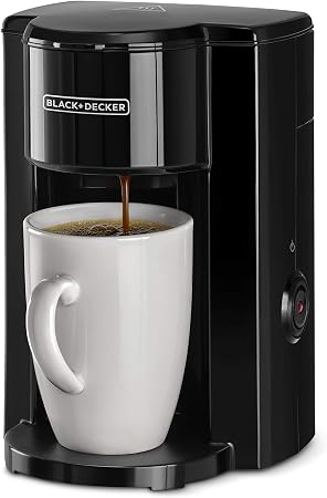 Black+Decker Coffee Machine with Coffee Mug, 350 Watt, Black - DCM25N-B5