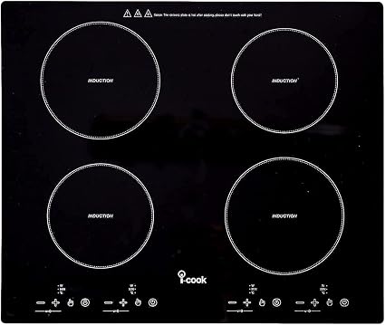 i-Cook Built In Electric Cooker 60 CM , BH5060 - Black