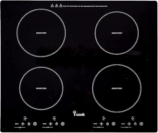 i-Cook Built In Electric Cooker 60 CM , BH5060 - Black