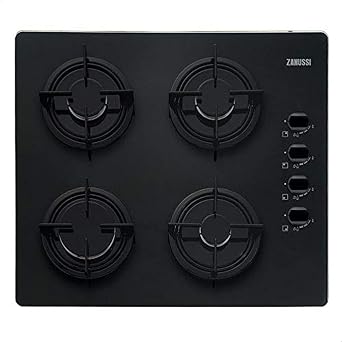 Zanussi Built In Gas Cooker 60 CM , ZG062414BA - Black