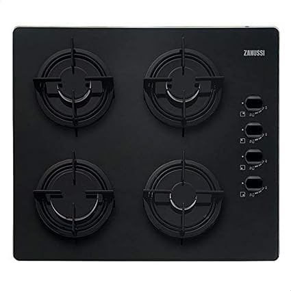 Zanussi Built In Gas Cooker 60 CM , ZG062414BA - Black