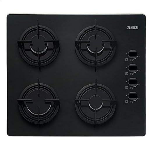 Zanussi Built In Gas Cooker 60 CM , ZG062414BA - Black
