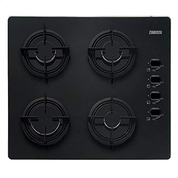 Zanussi Built In Gas Cooker 60 CM , ZG062414BA - Black