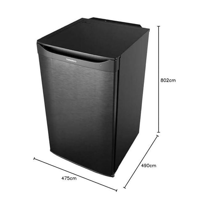 TORNADO  Refrigerator Defrost 100 Liter, 1 Door Mini Bar Black- MBR-AR100-BK